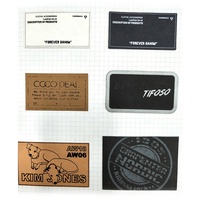 Étiquette en cuir personnalisée, patch, logo en relief, étiquettes en PU avec logo métallique pour jeans, vêtements