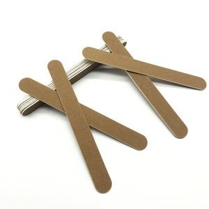 Nhà máy trực tiếp biểu tượng tùy chỉnh gói Brown Nail cọ xát dải hình dạng khác nhau móng tay bằng gỗ tập tin trong kho - Product Image 1