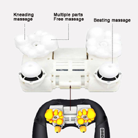 Multifunktionales Nackenmassagegerät mit 6D-Knetfunktion, Zeitsteuerung, Kabellosem Faltbarem Design, Anpassbar für Zuhause und Auto
