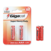 Fournisseur chinois Meilleures ventes Piles AAA 1,5 V UM-4 Haute performance Piles au zinc-carbone pour jouets/ horloges/ télécommandes
