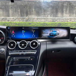 เครื่องเล่นดีวีดีในรถยนต์12.8 "หน้าจอคู่เครื่องเล่นดีวีดีวิทยุนำทาง GPS CarPlay สำหรับ Mercedes Benz C GLC Class X253 W205 2015-2020 - Product Image 5