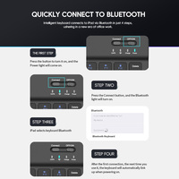 Set Kombo Mouse Bluetooth dan Keyboard Nirkabel RGB Mini Ultra Tipis Warna-warni dengan Lampu Latar RGB untuk Tab S7/S6 Lite/A7/A8/A9+/S9