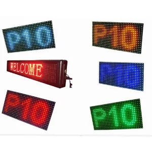 야외 RGB P10 LED 메시지 사인 P10 LED 스크롤 텍스트 화면 풀 컬러 LED 이동 텍스트 디스플레이 Pantalla led