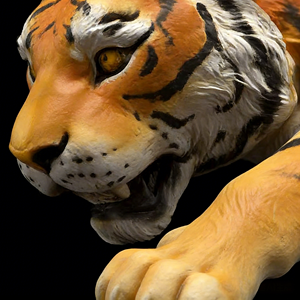 Escultura de <span class=keywords><strong>Tigre</strong></span> de Resina Pintada a Mano de Alta Calidad, Adorno de Arte Animal para Decoración del Hogar <span class=keywords><strong>y</strong></span> Recuerdo - Product Image 2