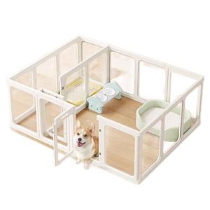 Parc pour chiens tout acrylique transparent et transparent Clôture pour animaux de compagnie intérieure portable et étanche Facile à assembler Sûr et stable Nouveau design - Product Image 3