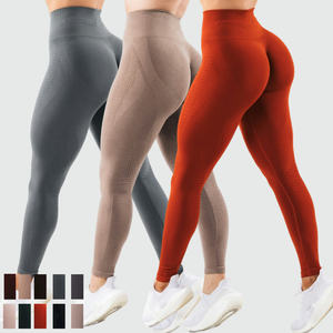 Vente en gros de collants <span class=keywords><strong>fitness</strong></span> pour le levage des fesses leggings de gymnastique pour femmes leggings polyester élasthanne lève-fesses leggings de yoga - Product Image 1