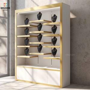 Custom Modern Jewelry Display Cabinets | Wooden Showcase <b>with</b> LED Lights for Jewelry Stores | Turnkey Shop Furniture Solutions - Product Image 5