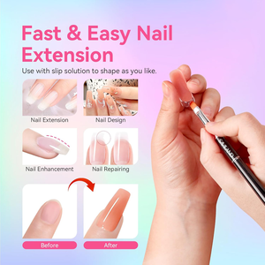 Hema Acryl-Nagel-Polygel, natürliches <span class=keywords><strong>UV</strong></span>-<span class=keywords><strong>Gel</strong></span>, ablösbar, mit individuellem Logo, Farbverlängerungsgel, OEM ODM, geruchsarm, für den Großhandel im Salon - Product Image 3