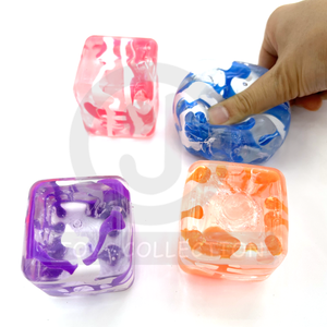 Juguete Antiestrés de Alta Calidad con Diseño Único Kawaii, Dados Cuadrados Coloridos para Apretar, Juguete de Plástico Elástico para Niñas y Niños - Product Image 2