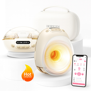 HORIGEN 2026 <span class=keywords><strong>Tire</strong></span>-<span class=keywords><strong>lait</strong></span> portable avec technologie de chauffage, <span class=keywords><strong>tire</strong></span>-<span class=keywords><strong>lait</strong></span> électrique mains libres à porter dans le soutien-gorge, 4 modes 9 niveaux, outil d'allaitement intelligent - Product Image 1