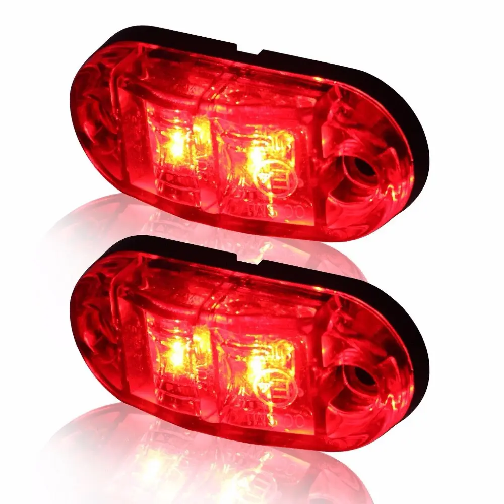 12V Factory Price Red White Amber LED Side Marker Lights For Trucks Side Clearance Marker Light For Trailer