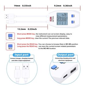 Testeur de source d'alimentation portable double TTLTES UNI-T UT658, USB Type C, écran LCD, numérique, pour câbles, tension, ampèremètre, 4-24V, voltmètre, ampèremètre - Product Image 4