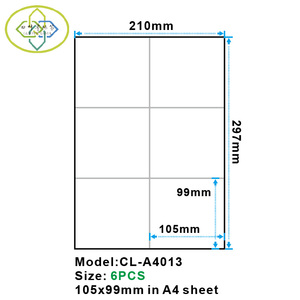 Trắng trống tự dính A4 30 lên nhãn Sheets 8.5x11 "vận chuyển Sticker mã vạch SKU nhãn - Product Image 2