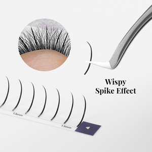 Extensions de cils individuelles Gollee Wispy Spike Wet Handmade Natural Soft Salon Quality, sans cruauté, en matériau PBT - Product Image 5