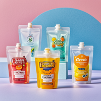 Pochette à bec verseur personnalisée imprimée en gravure pour savon liquide, shampoing, lotion - Recyclable avec logo personnalisé