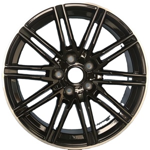 Rueda <span class=keywords><strong>de</strong></span> Aleación <span class=keywords><strong>de</strong></span> 21 Pulgadas y 10 Radios, 5x130 ET46-50 CB71.5-71.6, Estilo Deportivo <span class=keywords><strong>de</strong></span> Alto Rendimiento, Acabado Negro Mate, Repuesto <span class=keywords><strong>de</strong></span> Mejora - Product Image 1