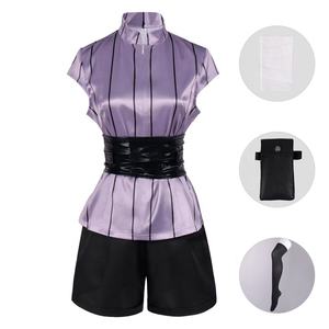 Costumes <span class=keywords><strong>de</strong></span> cosplay Hyuuga <span class=keywords><strong>Hinata</strong></span> <span class=keywords><strong>de</strong></span> dessin animé anime BEIGE, uniforme, chapeau, haut en maille noire, short en maille, t-shirt en maille, costumes d'anime - Product Image 2
