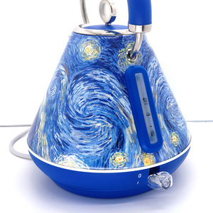 Retro Printed Cordless Blue Customized Electric Tea <b>Kettle</b> Vintage Style Custom Electric <b>Kettle</b> With Ce - Product Image 4
