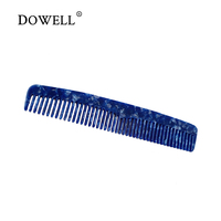 DOWELL Koreanischer Retro Marmor Haarkamm geometrische Essigsäure Kamm Muster Zahn glatt Acetat Haarkamm