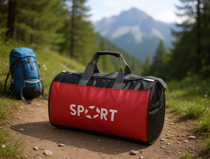 Borsa Sportiva da Viaggio di Media Dimensione, Cilindrica, Grande Capacità, Chiusura con Cerniera, Unisex, in Materiale Oxford - Product Image 2