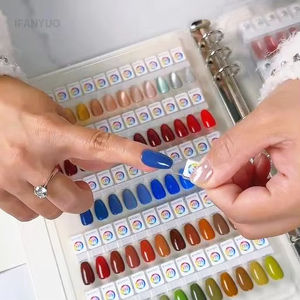78-450 रंग नाखून जेल पॉलिश रंग परीक्षण उपकरण अलग-अलग चुंबकीय टिप्स नाखून रंग स्वैच प्रयास-किताब दिखाने वाले झूठे नाखून युक्तियों पर - Product Image 4