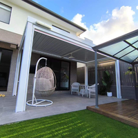 Pabellones de Techo de Aluminio Impermeables de Una Sola Capa de Alta Calidad a Precio de Fábrica Maplemiles, Pérgola de Aluminio con Persianas Motorizadas