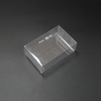 Boîte en plastique pliable jetable recyclable PET/PP/PVC imprimée en couleur, boîte cadeau personnalisée avec logo, emballage de gâteau, gaufrage, revêtement UV