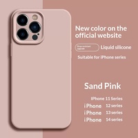 Coque de protection intégrale en silicone liquide anti-traces de doigts, finition mate, style Ins, pour iPhone 18/17 Pro Max, avec design encastré