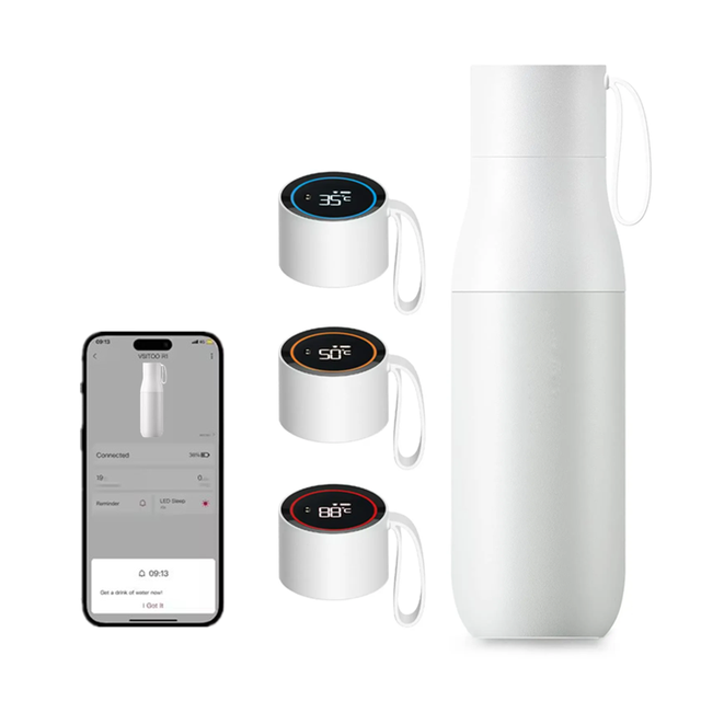 Bluetooth Smart LED Thermos App Control Water Quality TDS Temperature Display 316 Stainless Steel Vacuum Flask Drinking Reminder