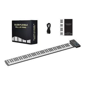 Мягкая клавиатура с рулонным механизмом, 88 клавиш, Цифровое Электрическое Пианино для детей, развлекательная игрушка, музыкальный инструмент
