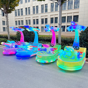 Parco a tema della città genitore-bambino luminoso elettrico divertimento auto doppio sedile bambini a batteria mezzi di trasporto autoscontro - Product Image 5