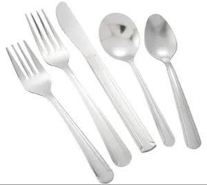 USA design tumbled machine polishing stainless steel dominion flatware cutlery set