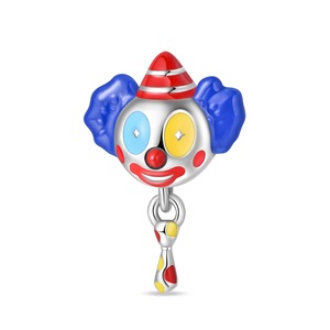 Nuevo Dije Original de Plata de Ley S925, Abalorio de Halloween con Forma de Globo de Bufón y Póker, para Pulseras DIY, Joyería para Mujer, Venta al por Mayor - Product Image 5
