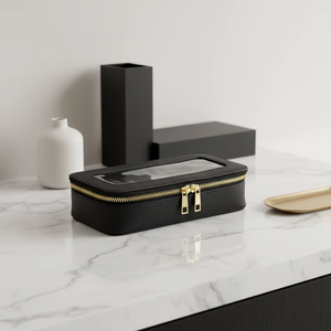 Bolsa de <span class=keywords><strong>Maquillaje</strong></span> Personalizada al por Mayor 2026, Bolsa de Cosméticos de Viaje Impermeable de PU con Cremallera para Niñas - Product Image 5