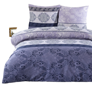 Ensemble de housse de couette Buymax 3 pièces <span class=keywords><strong>200x200</strong></span> cm 100% coton renforcé Motif floral Certifié Oeko-TEX Fermeture à glissière Taies d'oreiller - Product Image 2