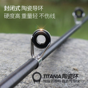 Canne à pêche de surfcasting Mini Sea Pole 6m, action extra rapide, guides SIC, canne à pêche en eau salée - Product Image 5