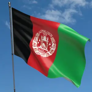 高色牢度流行旗帜横幅优质数字印刷阿富汗国旗