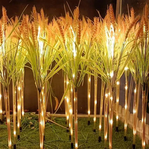 Outdoor Waterproof Courtyard Decoration Luminous Lawn LED Solar Reed Ground Plugged <strong>Light</strong> Wheat Ear <strong>Rice</strong> Straw Lamp - Product Image 3