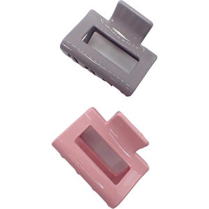 Vente en gros de pinces à cheveux géométriques de 5 cm, pinces à cheveux rectangulaires de couleur bonbon, pinces à cheveux mates, accessoires pour cheveux pour femmes et filles, pour tous les jours - Product Image 4