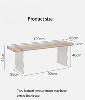 Nouveau Banc Arc-en-ciel Créatif et Moderne en Acrylique, Convertible, pour Entrée, Chaise à Chaussures, Chaise de Salle à Manger - Fabricant