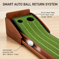 Accessoires de golf d'extérieur : Tapis de putting miniature en plastique durable avec logo OEM, modèle GP-917, pour entraînement au putting.