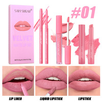 Ensemble de rouges à lèvres en boîte en gros, coffrets cadeaux de maquillage, coffrets de maquillage professionnels, kit de gloss à lèvres, emballage de boîte personnalisé