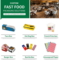 Boîte à lunch jetable de qualité alimentaire personnalisée pour plats à emporter, emballages pour pizzas chaudes, plateau de plats chinois à emporter, boîte pour frites et poulet rôti