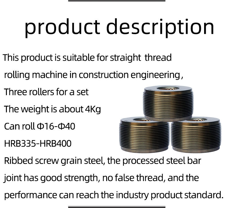 Keruien steel bar thread rolling machine with round tooth roller die ...