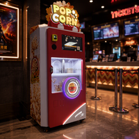 Machine à Popcorn Automatique Commerciale Électrique 6 Saveurs avec Revêtement Caramel pour Cinéma