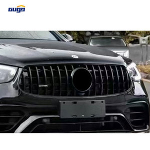 Grille de radiateur chromée argentée GUGO <span class=keywords><strong>Panamericana</strong></span> à lattes verticales pour Mercedes Benz <span class=keywords><strong>Classe</strong></span> GLC C253 Coupé 2020 - 2022 - Product Image 5
