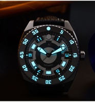 Montre de plongée automatique de luxe de haute qualité avec boîtier en titane, super lumineuse