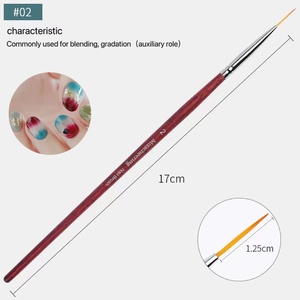 Sunshine fransız şerit <span class=keywords><strong>Nail</strong></span> Art Liner kalem 3D İpuçları manikür İnce UV jel fırçalar boyama araçları
