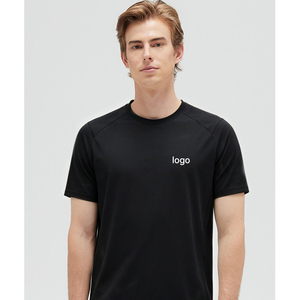 Athletic Quick Dry Left Chest Zipper Pocket <b>Plain</b> <b>Tshirt</b> for Printing <b>Tshirts</b> Wholesale <b>Tshirt</b> for Men - Product Image 3