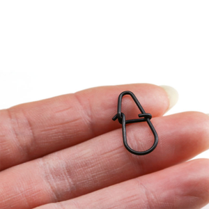 Nuovi accessori per la pesca a forma di zucca in acciaio inossidabile nero opaco giappone pin Lure Hook Connector Duo <span class=keywords><strong>Lock</strong></span> ad alta resistenza scatta - Product Image 2